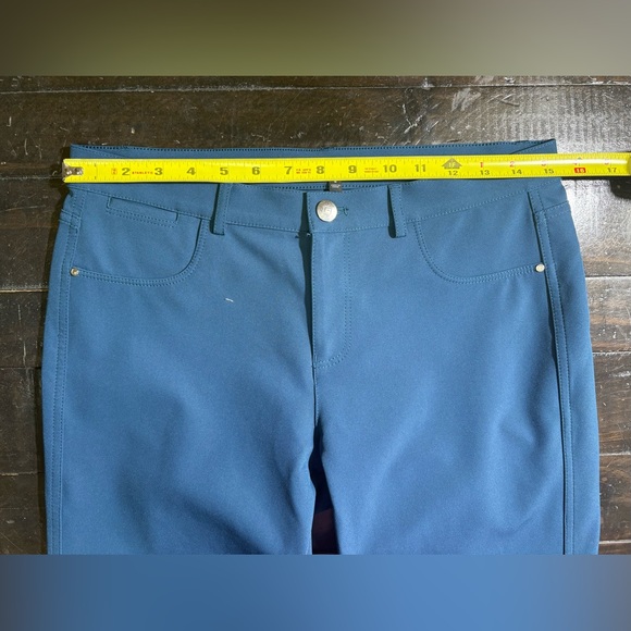 NWOT Lafayette 148 Mercer Pants in Teal Size 6 - Picture 6 of 7